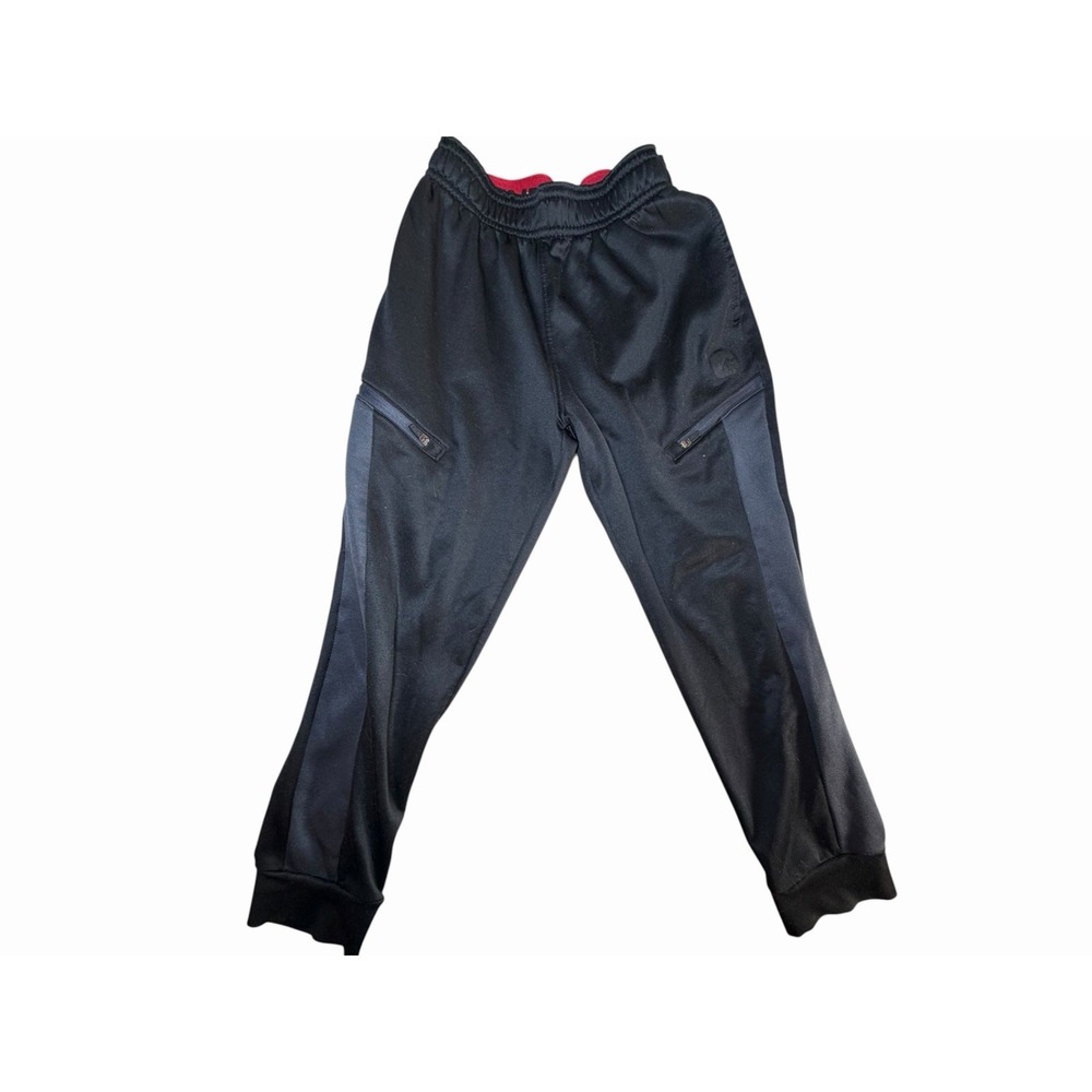 And1 Boys Athletic Pants Slim Fit Sm 6/7 Black New